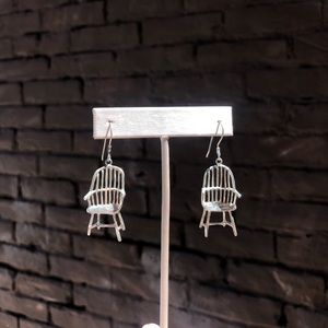 Sterling chair earrings
